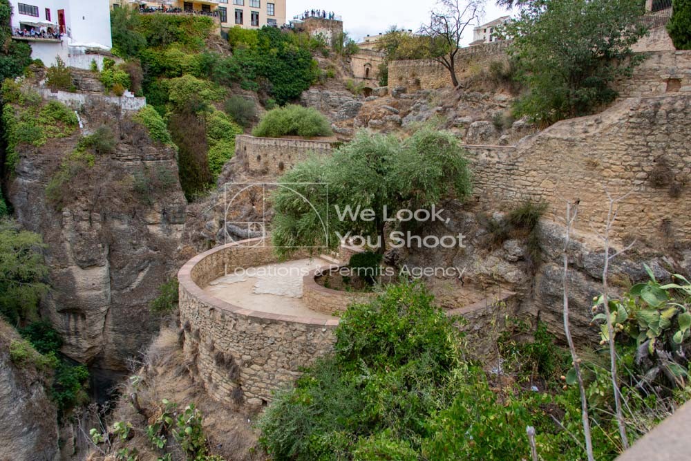 piedra, jardines, vistas, frutales, ronda