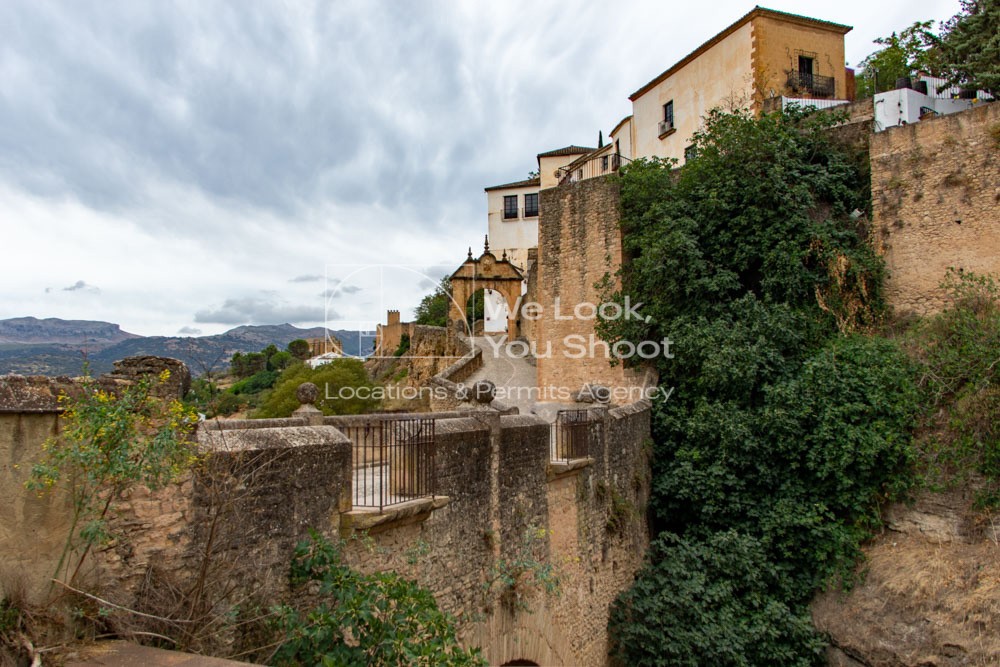 piedra, jardines, vistas, frutales, ronda