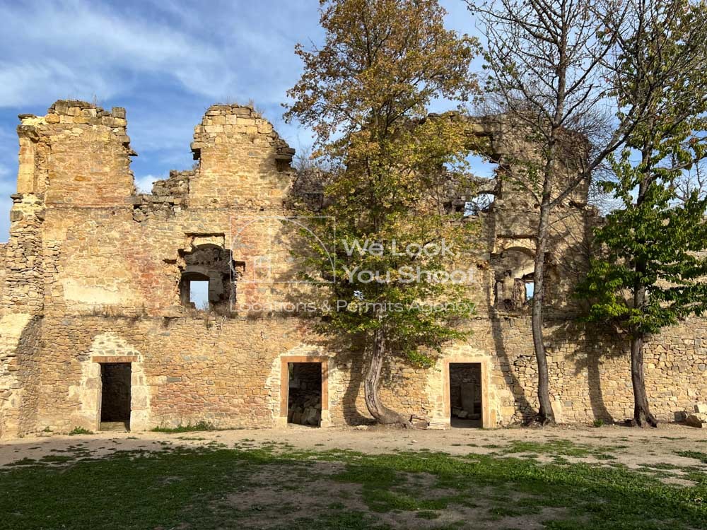 monasterio, piedra, ruinas, conservación