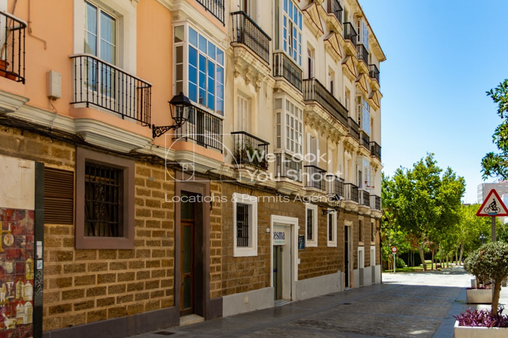 Clásica casa gaditana con planta de piedra ostionera